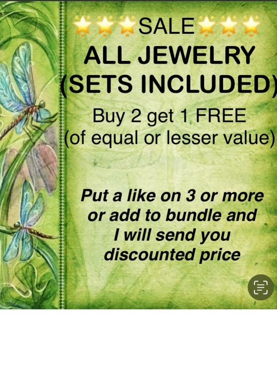 Jewelry - ALL JEWELRY- BUY 2 GET 1 FREE & $4.99 shipping
